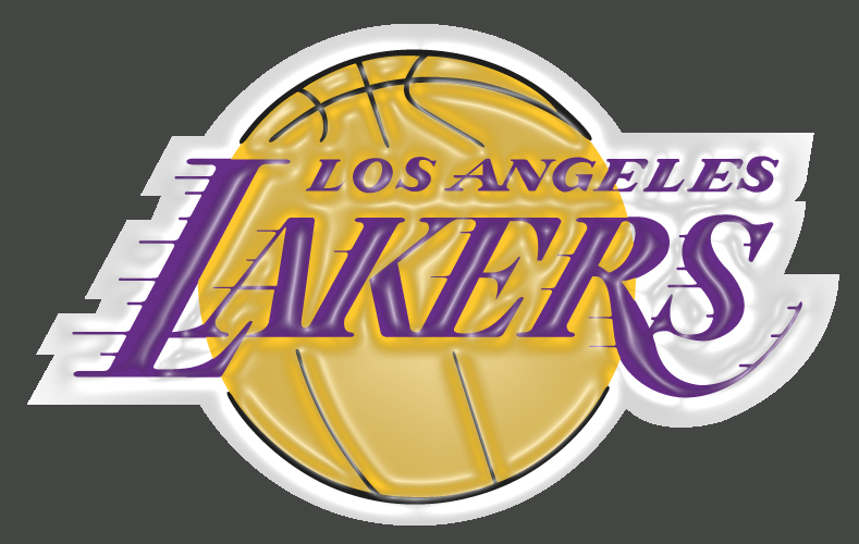 Los Angeles Lakers Plastic Effect Logo iron on paper